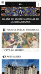 Mobile Screenshot of musee-renaissance.fr