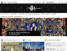 Tablet Screenshot of musee-renaissance.fr